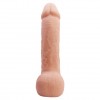 Телесный гибкий фаллоимитатор на присоске Johnson - 22,2 см. фото 4 — pink-kiss