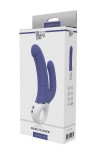 Синий анально-вагинальный вибратор Double Pleasure - 23,5 см. фото 5 — pink-kiss