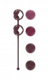 Набор из 4 бордовых вагинальных шариков Valkyrie фото 1 — pink-kiss