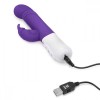 Фиолетовый массажер для G-точки Slim Shaft thrusting G-spot Rabbit - 23 см. фото 6 — pink-kiss