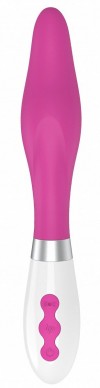 Розовый вибратор Athamas конической формы - 22,7 см. фото 1 — pink-kiss