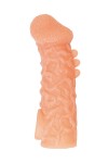 Телесная закрытая насадка с шершавой головкой Cock Sleeve Size S - 13,8 см. фото 2 — pink-kiss