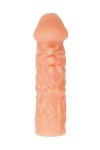 Телесная закрытая насадка с шершавой головкой Cock Sleeve Size S - 13,8 см. фото 3 — pink-kiss