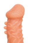 Телесная закрытая насадка с шершавой головкой Cock Sleeve Size S - 13,8 см. фото 8 — pink-kiss