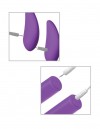 Фиолетовая вибропуля с пультом Rechargeable Remote Control Bullet - 7,62 см. фото 7 — pink-kiss