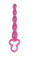 Розовая анальная цепочка Clover Anal Rod - 18 см. фото 1 — pink-kiss