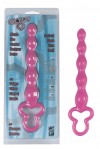 Розовая анальная цепочка Clover Anal Rod - 18 см. фото 2 — pink-kiss