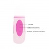 Розовый вибратор-ротатор с анальным и клиторальным стимуляторами - 22,3 см. фото 5 — pink-kiss