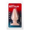 Анальная пробка телесного цвета Butt Plugs Smooth Classic Large - 14 см. фото 3 — pink-kiss