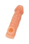Телесная закрытая насадка с шершавой головкой Cock Sleeve Size M - 15,6 см. фото 4 — pink-kiss