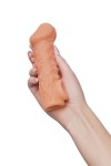 Телесная закрытая насадка с шершавой головкой Cock Sleeve Size M - 15,6 см. фото 9 — pink-kiss