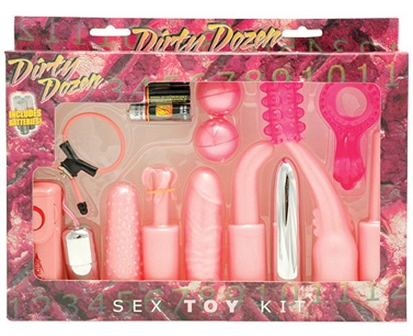Универсальный набор для анально-вагинальной стимуляции Dirty Dozen фото 1 — pink-kiss