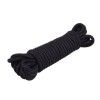 Хлопковая черная верёвка для любовных игр Mini Silk Rope - 10 м. фото 1 — pink-kiss