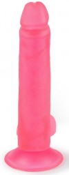 Розовый фаллоимитатор-реалистик на присоске - 16,5 см. фото 2 — pink-kiss
