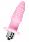 Розовая анальная вибровтулка Princess - 9 см. фото 1 — pink-kiss