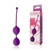 Фиолетовые двойные вагинальные шарики Cosmo с хвостиком для извлечения фото 2 — pink-kiss