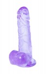Фиолетовый фаллоимитатор Oxygen - 17,5 см. фото 2 — pink-kiss