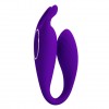 Фиолетовый U-образный вибратор для пар Bill с пультом ДУ фото 3 — pink-kiss