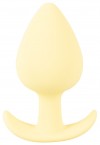 Жёлтая анальная втулка Mini Butt Plug - 6 см. фото 1 — pink-kiss