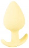 Жёлтая анальная втулка Mini Butt Plug - 6 см. фото 3 — pink-kiss