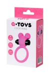 Розовое виброкольцо на пенис A-Toys фото 5 — pink-kiss