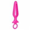 Розовая силиконовая пробка с прорезью Silicone Groove Probe - 10,25 см. фото 4 — pink-kiss