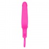 Розовая силиконовая пробка с прорезью Silicone Groove Probe - 10,25 см. фото 5 — pink-kiss