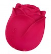 Малиновый вибростимулятор в форме бутона розы фото 1 — pink-kiss