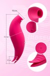 Ярко-розовый многофункциональный стимулятор клитора Blossy фото 10 — pink-kiss