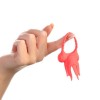 Красное эрекционное виброкольцо с оригинальным дизайном фото 3 — pink-kiss