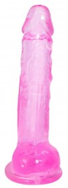 Розовый фаллоимитатор Rocket - 19 см. фото 1 — pink-kiss