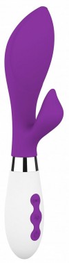 Фиолетовый вибратор-кролик Achelois - 21,8 см. фото 1 — pink-kiss