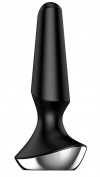 Черная анальная пробка с вибрацией Satisfyer Plug-ilicious 2 - 14 см. фото 1 — pink-kiss