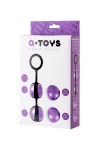 Фиолетово-чёрный набор вагинальных шариков TOYFA A-toys фото 4 — pink-kiss