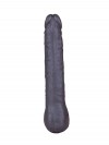 Чёрная фаллическая насадка BLACK BENT 3 - 18 см. фото 4 — pink-kiss