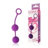 Фиолетовые вагинальные шарики с ребрышками Cosmo фото 2 — pink-kiss