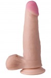 Фаллоимитатор из неосикн на присоске - 18,5 см. фото 1 — pink-kiss