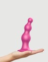 Розовая насадка Strap-On-Me Dildo Plug Beads size L фото 3 — pink-kiss
