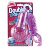 Фиолетовое виброкольцо с подхватом мошонки DOUBLE O 8 PURPLE фото 2 — pink-kiss