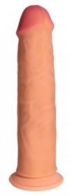 Телесный реалистичный фаллоимитатор с присоской №78 - 20,5 см. фото 3 — pink-kiss