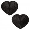 Черные пэстисы в форме сердечек Heart Pasties фото 1 — pink-kiss