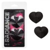 Черные пэстисы в форме сердечек Heart Pasties фото 2 — pink-kiss