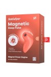 Оранжевый вакуумный стимулятор Magnetic Deep Pulse фото 5 — pink-kiss
