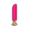 Розовый перезаряжаемый мини-вибратор - 12 см. фото 1 — pink-kiss