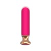 Розовый перезаряжаемый мини-вибратор - 12 см. фото 2 — pink-kiss