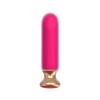 Розовый перезаряжаемый мини-вибратор - 12 см. фото 3 — pink-kiss