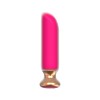 Розовый перезаряжаемый мини-вибратор - 12 см. фото 4 — pink-kiss