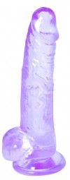 Фиолетовый фаллоимитатор Rocket - 19 см. фото 1 — pink-kiss