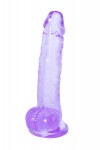 Фиолетовый фаллоимитатор Rocket - 19 см. фото 2 — pink-kiss