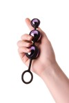 Фиолетово-черные тройные вагинальные шарики TOYFA A-toys фото 5 — pink-kiss